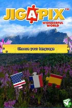 Jigapix - Wonderful World (USA) (En,Fr,Es) (NDSi Enhanced) screen shot title